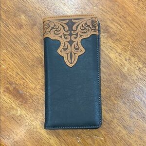 Elegant Black and Tan Wallet Montana West Brand